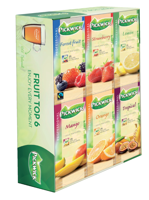 Thé Pickwick multipack original 6x 25 sachets fruit