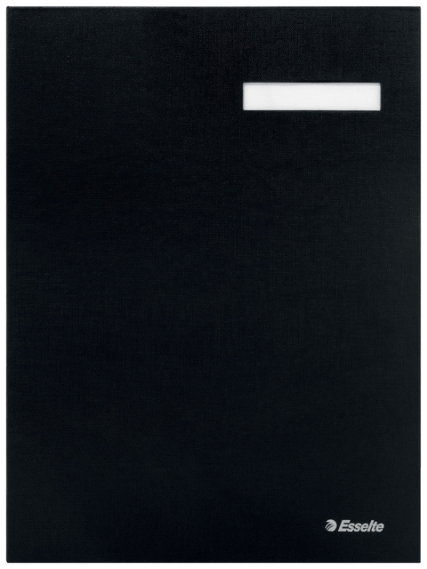 Vloeiboek Esselte 6210 karton 20 tabbladen zwart
