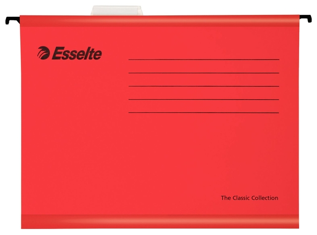 Dossier suspendu Esselte Classic A4 fond-V 345x240mm rouge