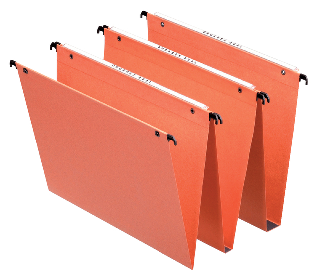 Hangmap Esselte Orgarex dual 345x245mm verticaal oranje