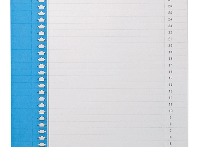 Ruiterstrook Elba Nr 9 157x7mm lateraal blauw 10 stuks