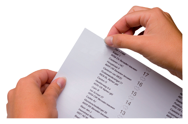 Etiquettes d'indication pour Jalema Jockey 100mm 50 feuilles