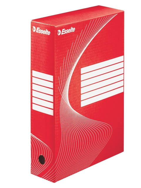 Boîte à archives Esselte Boxycolor 80mm 352x250mm rouge