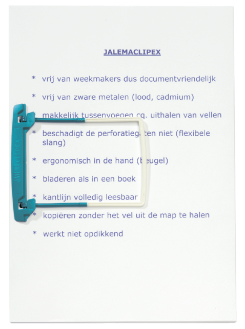 Mécanisme de reliure Djois JalemaClipex complet pétrole 100 pièces