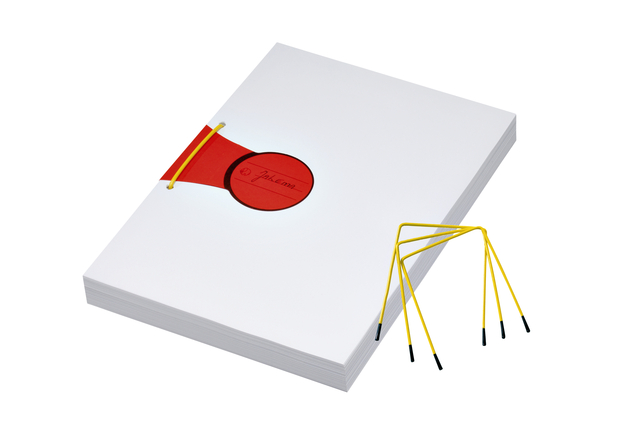 Relieur d'archives JalemaClip Pli-Fix jaune 10 pièces