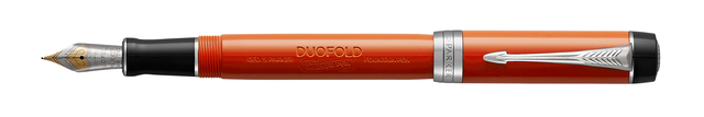Stylo plume Parker Duofold Classic Vintage Big Red Lacquer 18K CT Medium