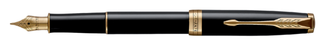 Stylo plume Parker Sonnet Black Lacquer GT Medium