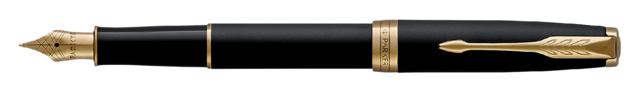 Stylo plume Parker Sonnet Matte Black Lacquer GT Medium