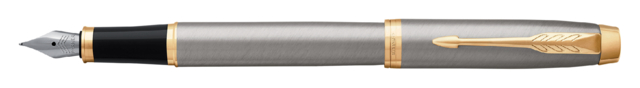 Stylo plume Parker IM Brushed Metal GT Medium