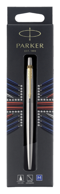 Stylo bille Parker Jotter Stainless Steel GT Medium blister