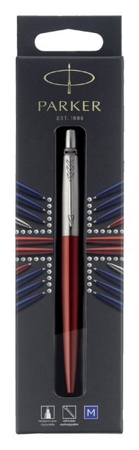 Stylo bille Parker Jotter Kensington Red CT Medium blister