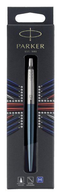 Stylo bille Parker Jotter Waterloo Blue CT Medium blister