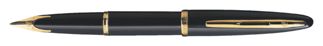 Vulpen Waterman Carene Sea black lacquer GT medium