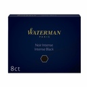 Cartouche d'encre Waterman n° 23 Longue noir boîte 8 pièces