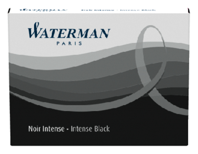 Inktpatroon Waterman internationaal zwart pak à 6 stuks