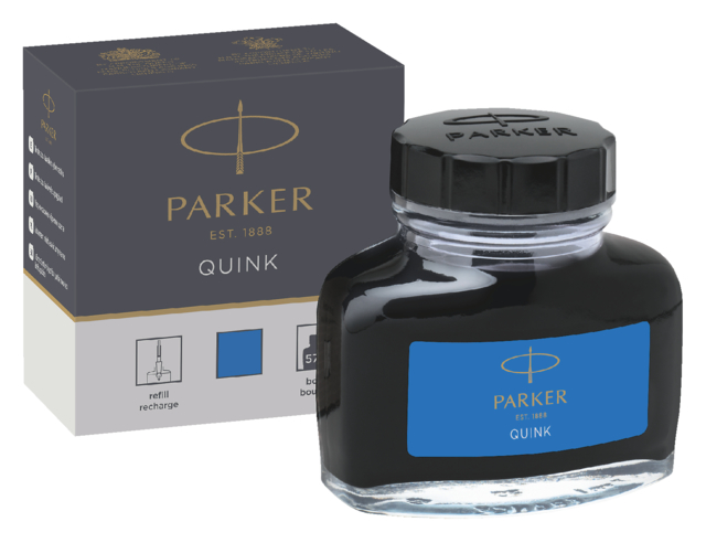 Encre stylo plume Parker Quink lavable 57ml bleu roi