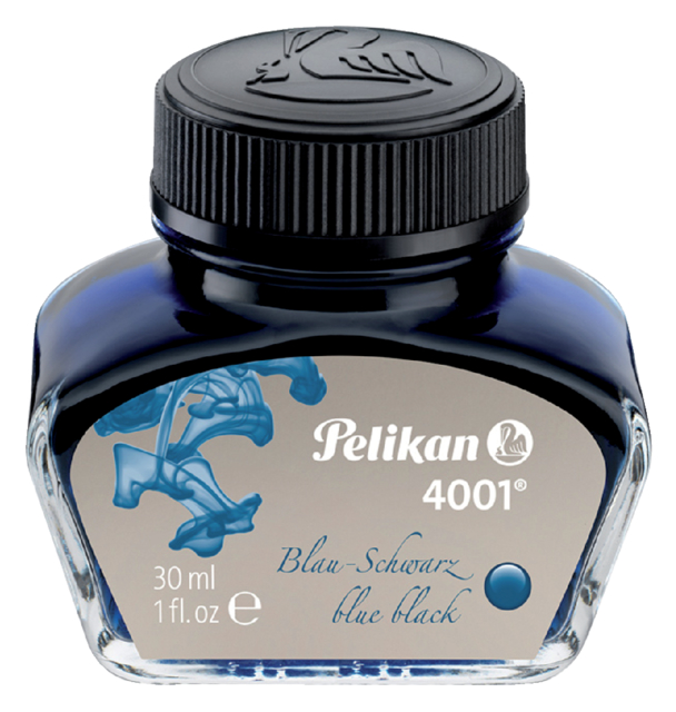 Vulpeninkt Pelikan 4001 30ml blauw/zwart