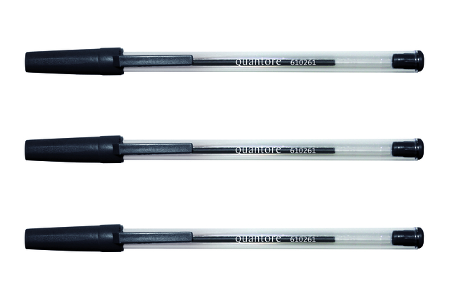 Stylo bille Stick Quantore Medium noir
