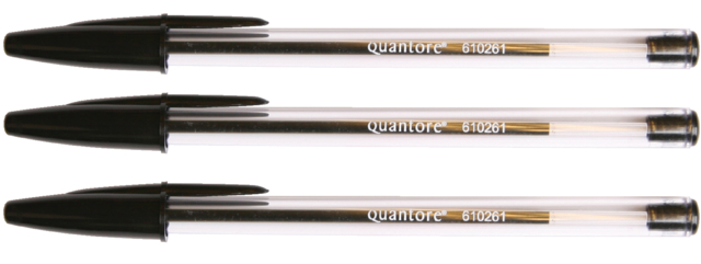 Stylo bille Stick Quantore Medium noir