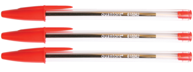 Balpen Quantore Stick rood medium