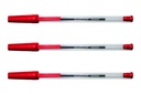 Stylo bille Quantore Stick Medium rouge