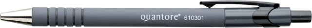 Stylo bille Grip Caoutchouc Quantore rétractable Medium noir