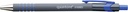 Balpen Quantore rubbergrip drukknop blauw medium