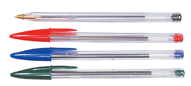 Balpen Bic Cristal medium assorti in tubo verpakking