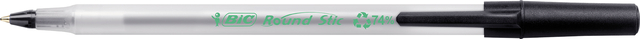Balpen Bic Ecolutions round stic medium zwart