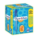 Stylo bille Paper Mate Inkjoy 100RT Medium bleu lot 80+20 gratuits