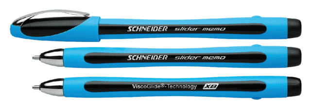 Stylo bille Schneider Slider Memo XB noir