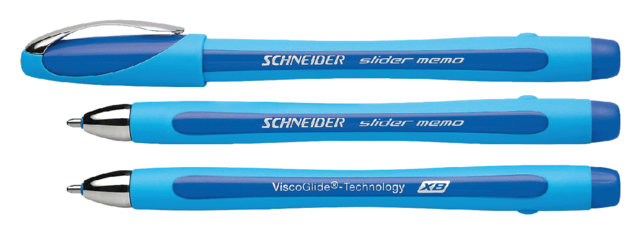 Balpen Schneider Slider Memo extra breed blauw