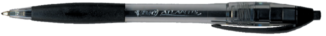 Stylo bille BIC Atlantis Classic Grip Clic Medium noir