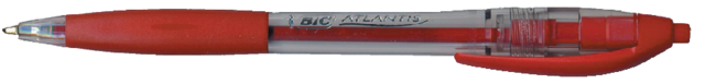 Balpen Bic Atlantis classic grip clic medium rood