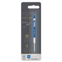 Recharge encre gel Parker Quink Medium bleu blister 1 pièce