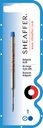 Recharge stylo bille Sheaffer Fin bleu blister 1 pièce