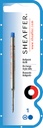 Recharge stylo bille Sheaffer Medium noir blister 1 pièce