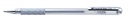 Roller Encre Gel Pentel Grip K118 Medium argent