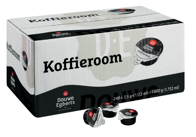 Koffiemelkcups Douwe Egberts halfroom 240x7.5gr