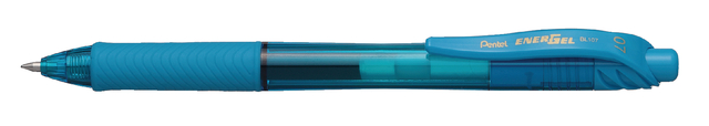 Stylo Gel Pentel BL107 EnerGel-X Medium bleu clair