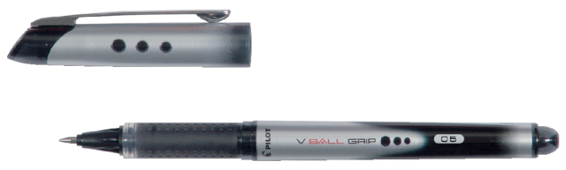 Rollerpen PILOT V-Ball Grip fijn zwart