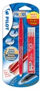 Roller PILOT FriXion Medium rouge blister + 3 recharges rouge