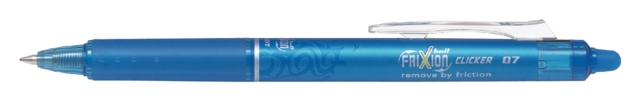 Roller PILOT FriXion Clicker Medium bleu ciel