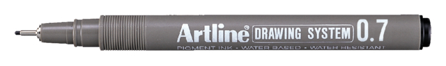 Fineliner Artline technisch 0.7mm zwart