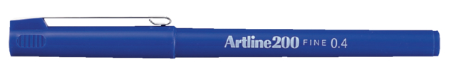 Fineliner Artline 200 rond fijn blauw