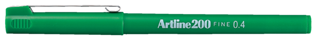 Fineliner Artline 200 rond fijn groen