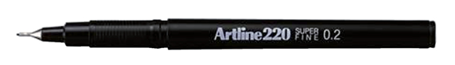 Fineliner Artline 220 rond super fijn blauw