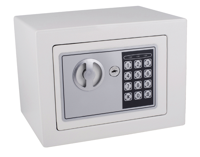 Coffre-fort Pavo Mini électronique 230x170x170mm blanc