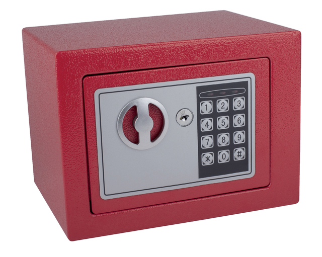 Coffre-fort Pavo Mini électronique 230x170x170mm rouge