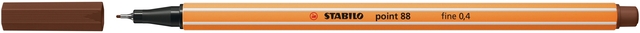 Fineliner STABILO point 88/45 fijn bruin